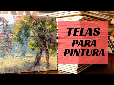 Como fazer telas compactas para pintura | Use-as no ateliê ou ao ar livre.