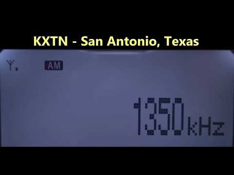 1350 KXTN - San Antonio, Texas captada en Zapopan, México
