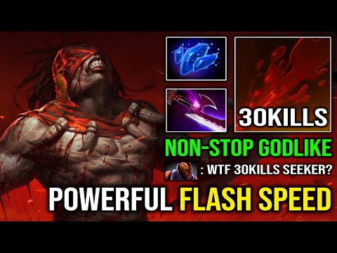 THE FLASH IS BACK Crazy Speed 30Kills Pro Bloodseeker EZ Counter AM Nonstop Godlike Dota 2