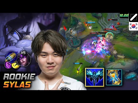 Rookie Mid Sylas Build Everfrost First Strike - Rookie Sylas Match Highlight - LOL KR 12.22