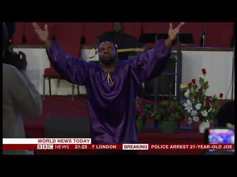 Aretha Franklin tribute at baptist church in Detroit (USA) - BBC News - 19th August 2018