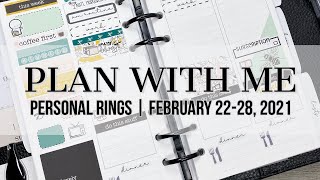 Plan with Me | Personal Rings | February 22-28, 2021 #clothandpaper #sewmuchcrafting