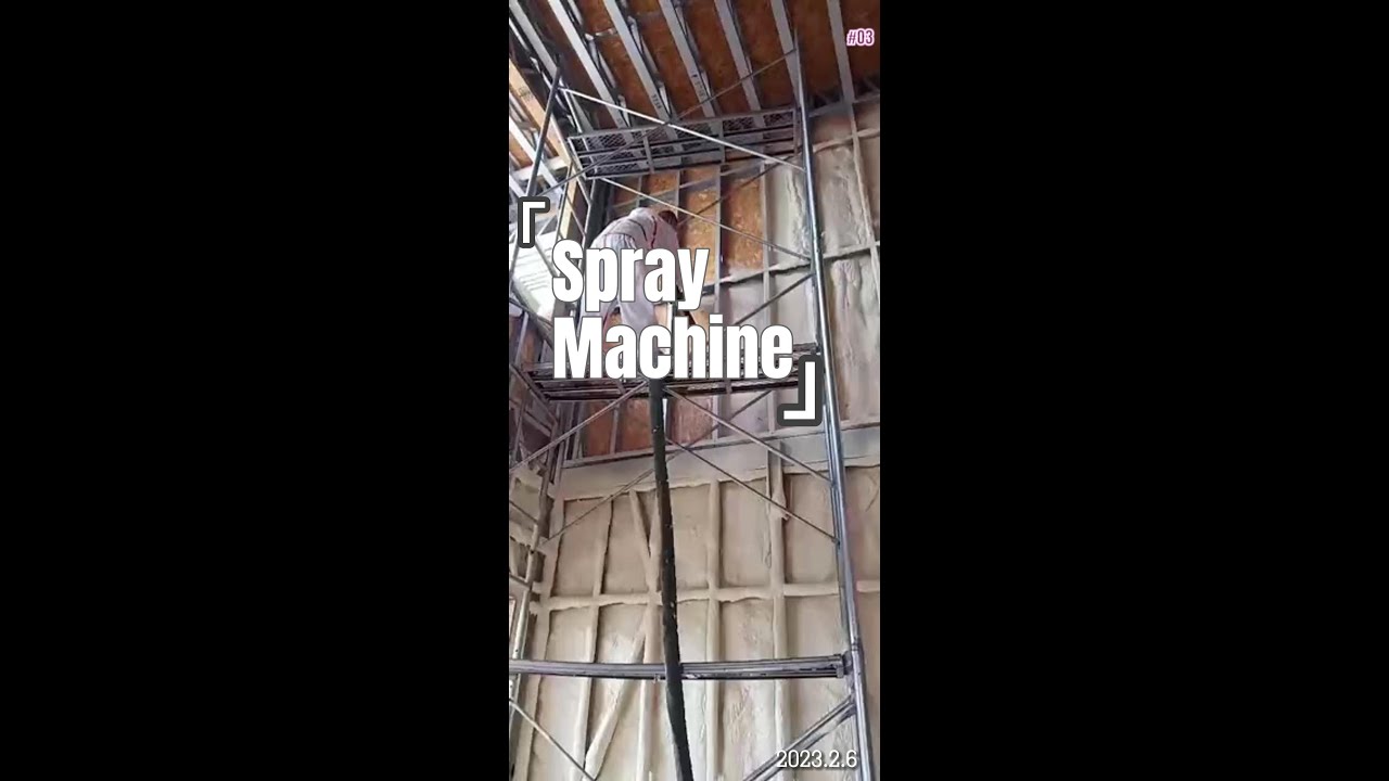 Máquina de pulverización | Cómo pulverizar material aislante