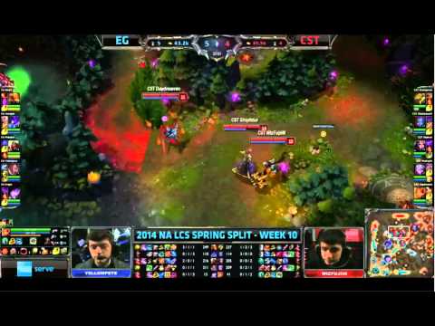 EG vs CST NA LCS W10D2 2014 NA Spring Split