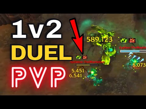 DH 1v2 VS Rogue + Mage | Legendary Arena Duel | Dragonflight WOW PVP