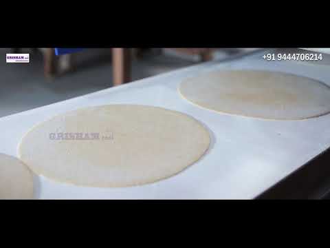 Chapati Cooling Conveyor Cum Powdering Machine