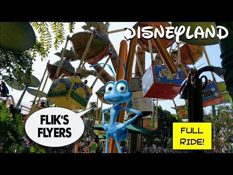 Disneyland: Flik's Flyers Full Ride POV - A Bugs Land Walk Through