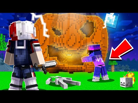 We Went INTO This Giant Horror Pumpkin In Minecraft...