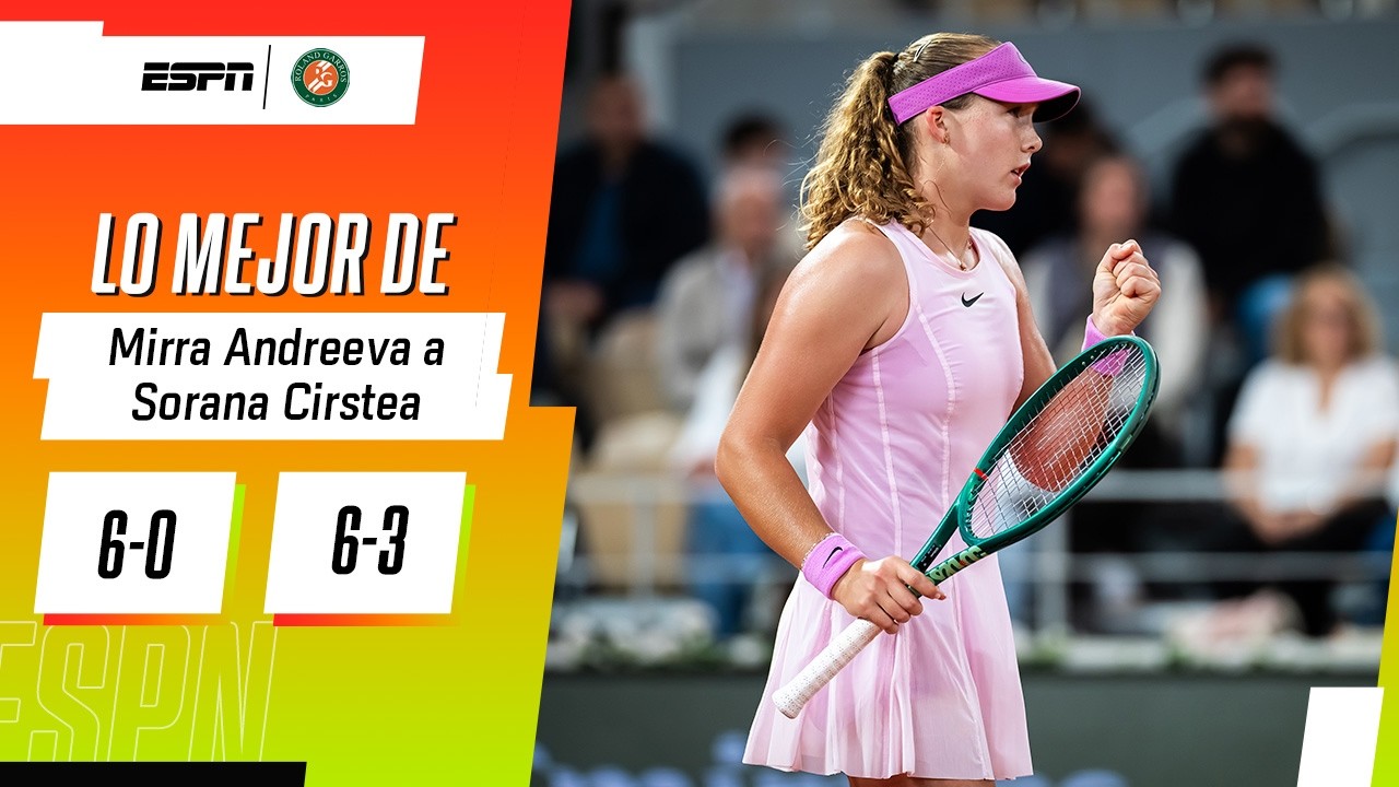 SIN PROBLEMAS PARA ANDREEVA EN ROLAND GARROS: TRIUNFO EN DOS SETS VS. CIRSTEA PARA AVANZAR | RESUMEN