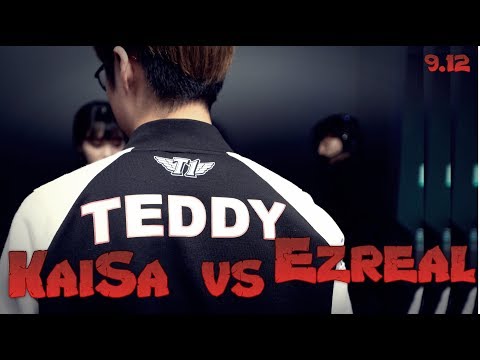 SKT Teddy - Kai'Sa vs Ezreal ADC - LoL Season 9 KR Ranked | League Of Legends
