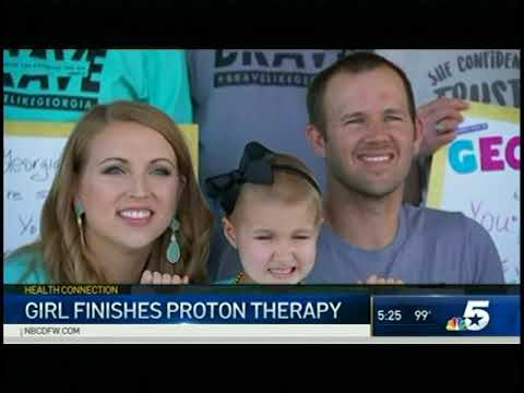 Girl Finishes Proton Therapy