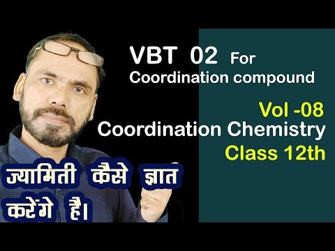 Coordination Chemistry Chap 09 Vol 08 Geaometry of coordination compound  For 12th Neet Jee Video