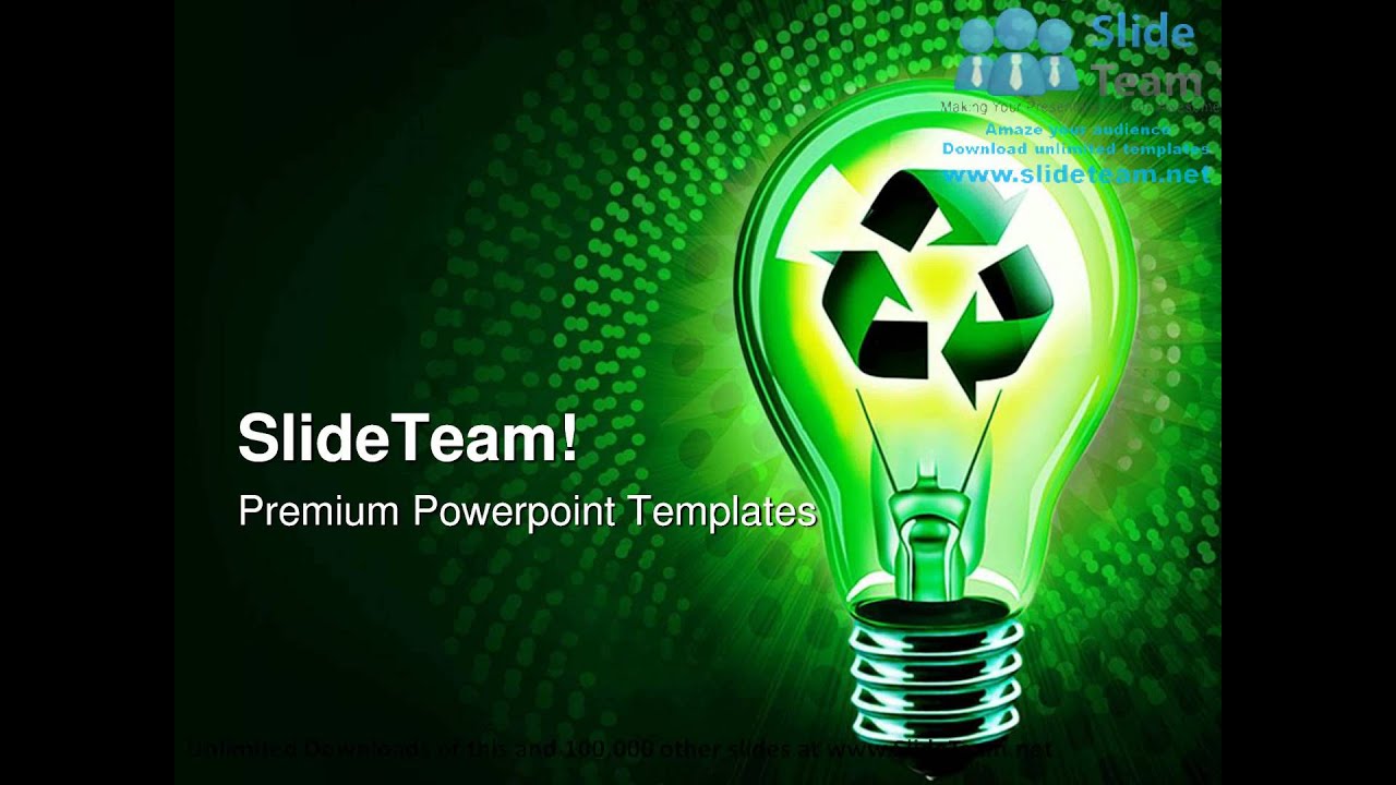 Recycling Idea Technology PowerPoint Templates Themes And Backgrounds 0211