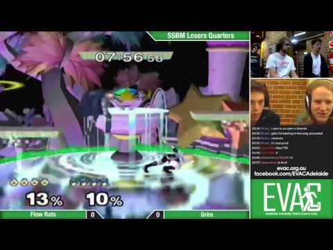 EVAC SSBM Tournament - Flow Rats (Sheik) vs Grim (Marth) - Winners Finals