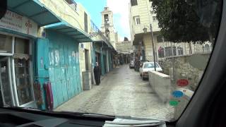 preview picture of video 'Traveling throughout Bethlehem from the Nativity Church to the Milk Grotto Church. Guide: Abdo Safar'