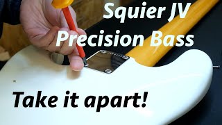 Video thumbnail for Squier Japan Vintage Precision Bass - Take it apart! - Review and Setup by Basstelkeller - Tobi's Bassment