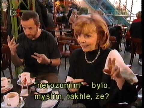 Hana Zagorová v Televizním klubu neslyšících (ČT 2000)