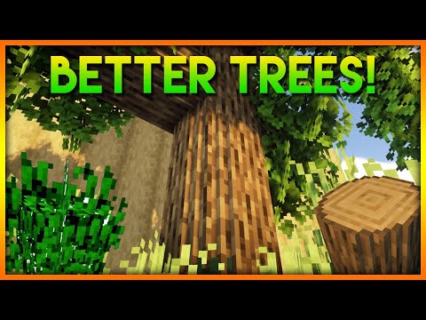 How to get round trees in Minecraft | Better trees texture pack