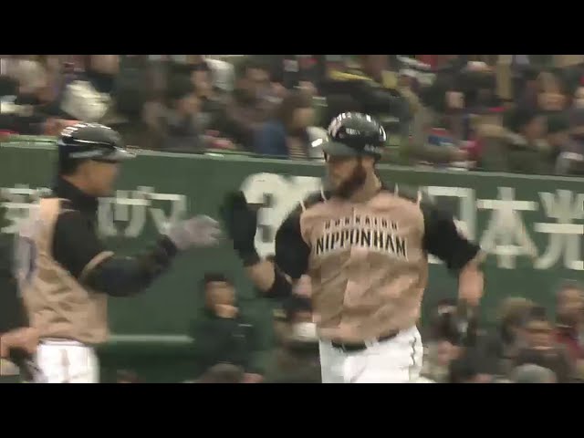 【7回表】ファイターズ新加入・ハーミッダ 逆方向へOP戦第2号ホームラン!! 2015/3/15 L-F