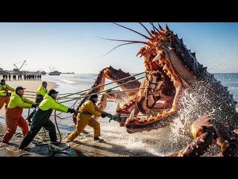How We Dealt With a 500kg Sea Monster Inside Our King Crab Trap
