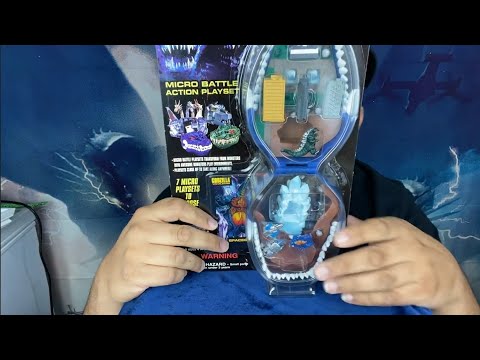 TRENDMASTERS Godzilla Wars Micro Battle Playset SPACEGODZILLA ** UNBOXING **