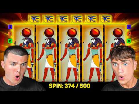 WE DID 500 SPINS ON EYE OF HORUS…