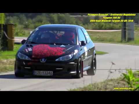 Przywara K. / Grabowska M. - Peugeot 206 RC - kjs XVIII Rajd Mielecki Targum 30-09-2018
