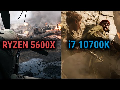 i7 10700k vs Ryzen 5 5600x Tested in 14 games