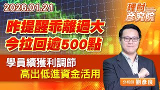 昨提醒乖離過大，今拉回逾500點；學員續獲利調節，高出低進資金活用 (圖)