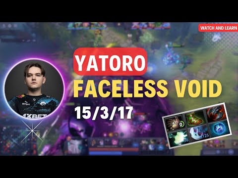 YATORO Faceless Void Full Gameplay.  Watch and Learn.