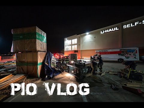 PIO Vlog - Forklift Rescue, Car Crash into Coffee Shop, Water Recovery & House Fire