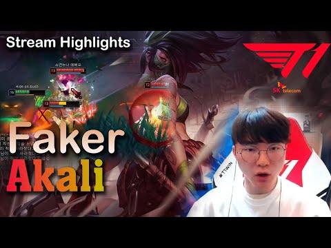 T1 Faker AKALI | Faker Stream Best Moments | Stream Highlights