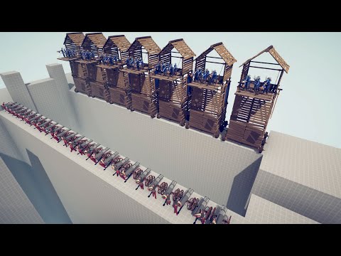 26 Gatling Guns vs Ranged Units - Tabs - Totally Accurate Battle Simulator