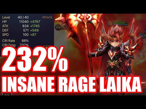 Too Strong, 232% RAGE Laika is OP🔥🔥🔥【Summoners War RTA】