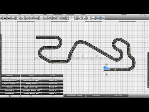 Carrera slottrack building / designing with Autorennbahnplaner (Catalunya)