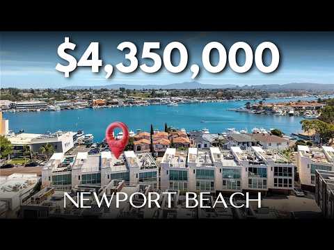 Touring a MODERN tri-level condo with HARBOR VIEWS and a HUGE ROOFTOP DECK