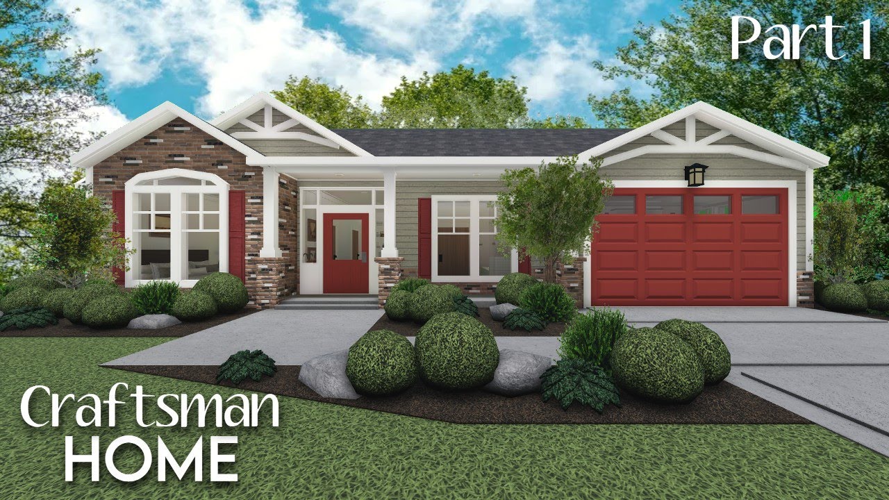 BLOXBURG: 1-Story Craftsman Home | Part one
