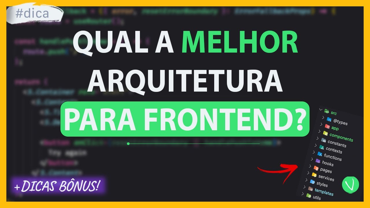 QUAL A MELHOR ESTRUTURA DE PASTAS PARA PROJETOS REACT/NEXT.JS?