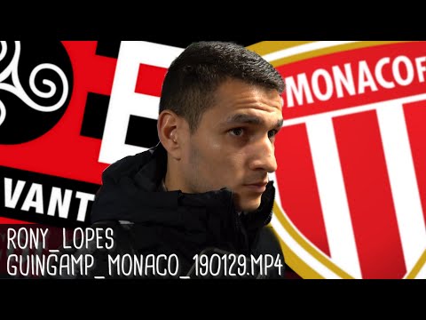 RONY LOPES RÉAGIT APRÈS GUINGAMP - MONACO (2-2 ; 5-4) / Coupe de la Ligue - 29 janvier 2019