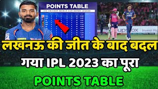 IPL 2023 Today Points Table | RR vs LSG After Match Points Table | Ipl 2023 Points Table