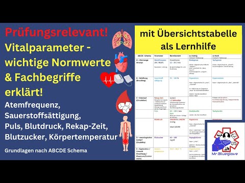 PRÜFUNGSWISSEN! Die wichtigsten Vitalparameter (Normbereiche & Fachbegriffe) einfach erklärt!