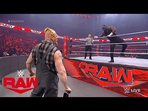 Omos Brutally Attacks Brock Lesnar   WWE Raw Highlights 14 March 2022 Full Show Highlights