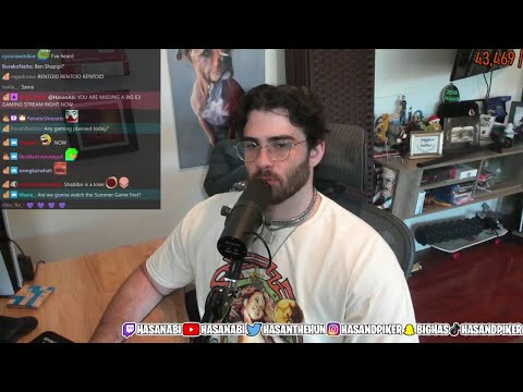 1/2 HasanAbi June 10, 2021 – Ilhan Omar DRAMA, 🎮Summer Game Fest🎮, The Legendary Black Redneck REACT