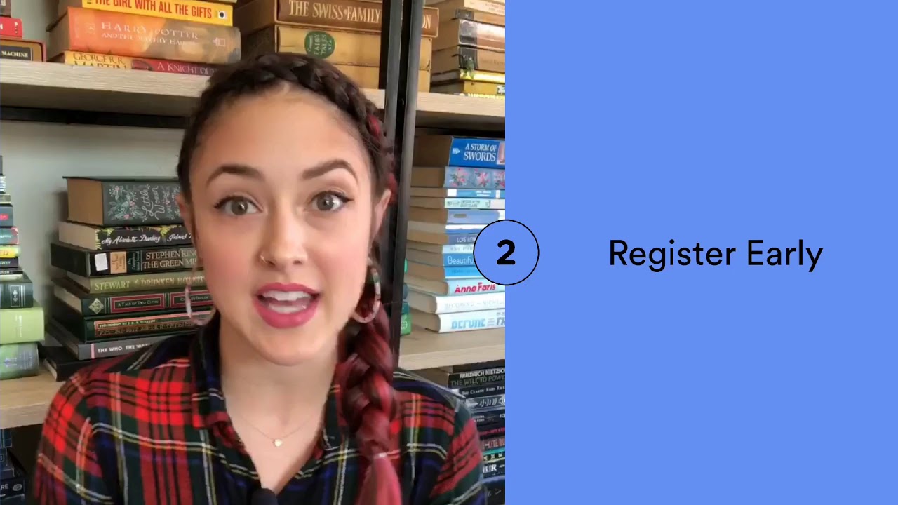 Screenshot of the "Handshake How-To: attend virtual recruiting events" video.