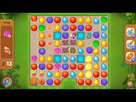 Gardenscapes Level 740 NO BOOSTERS