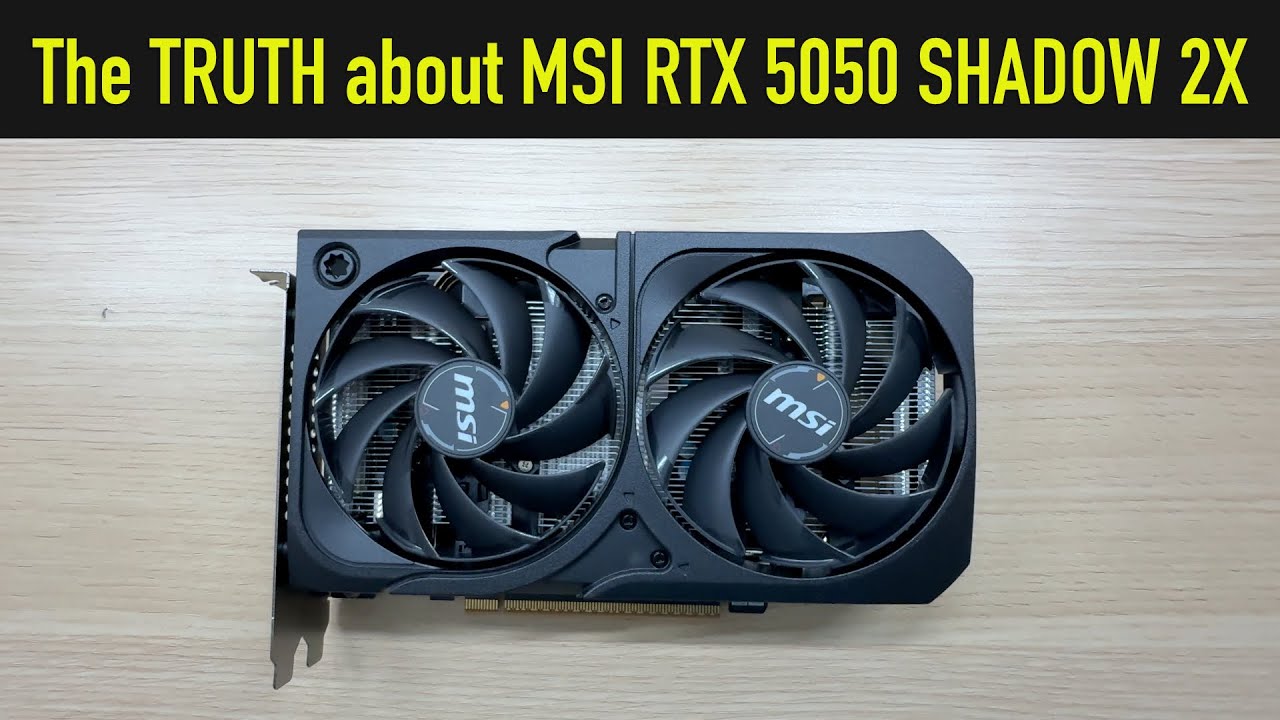 Noisy or Quiet? MSI RTX 5050 SHADOW 2X OC Review