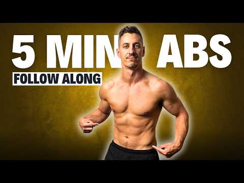 5 Minute DAILY AB WORKOUT AT HOME | Follow Along