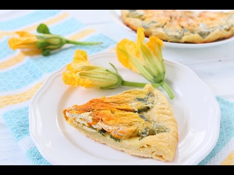 Zucchini Flower tart recipe
