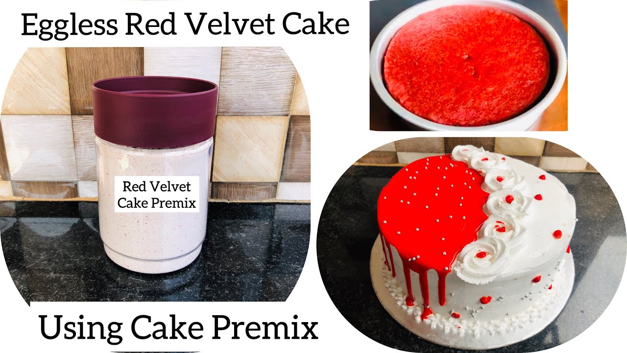 How To Bake Red Velvet Cake Using Cake Premix | Premix Cake Recipe