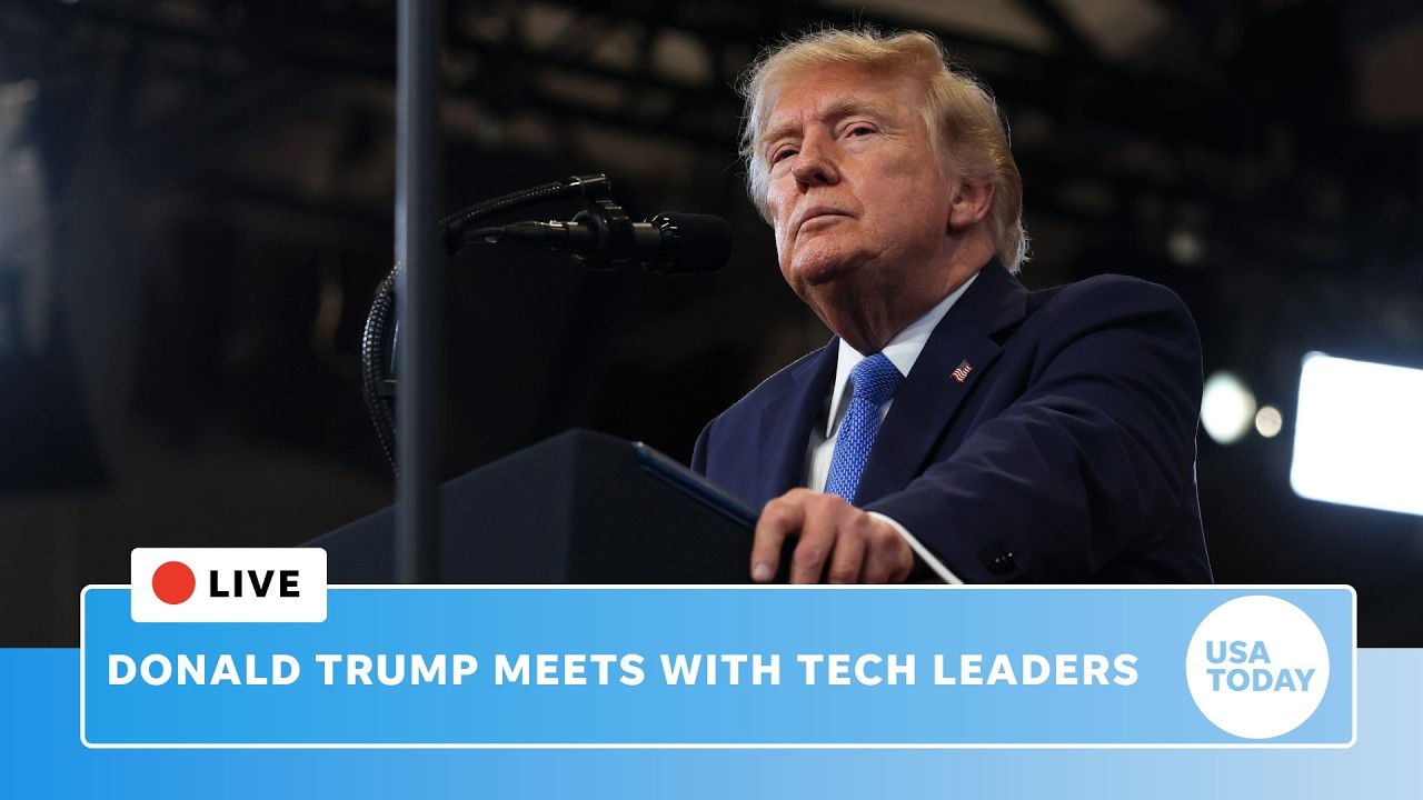 Live: Trump speech addresses tech industry leaders at White House
